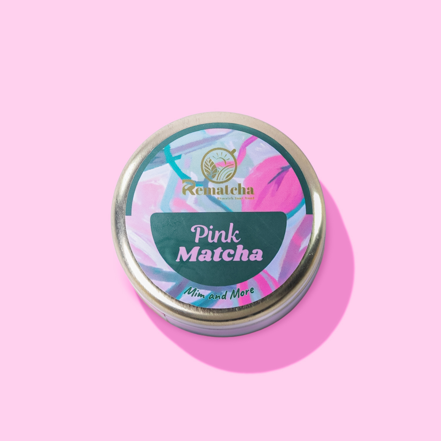 pink matchasolid background (1) (1) Pink Matcha - Image 1
